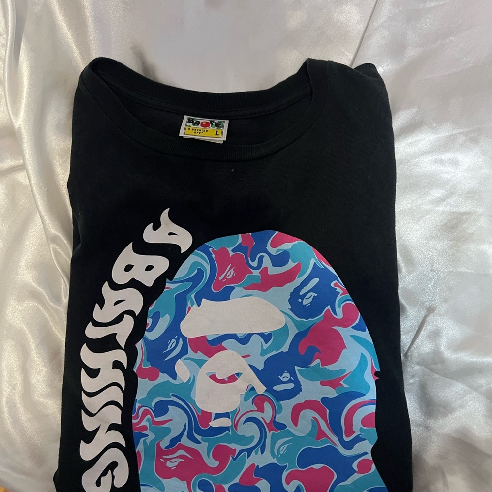 A Bathing Ape Black Graphic Tee